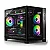 Gabinete Gamer Hyrax HGB710, Mini Tower, M-ATX, Frontal e Lateral Em Vidro Temperado, Sem FANs, Preto - HGB710B - Imagem 1