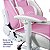 Cadeira Gamer MX5 Giratoria Branco e Rosa MYMAX - Imagem 3