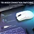 Mouse Gamer Sem Fio Attack Shark R1, 18000 Dpi, 55g, Tri-mode, Sensor Paw3311, Branco - Imagem 4