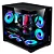 Gabinete Gamer Liketec MAD Rock Black, Mini Tower, M-ATX, Frente e Lateral em Vidro, 4 Ventoinhas, Preto - LC-CB3X2-MADROCK-2041 - Imagem 1