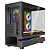 Gabinete Gamer SuperFrame Flow 500, RGB, Mid Tower, Vidro Temperado, M-ATX, Com 6 Fans, Preto, SF-CS-FLW50MSBN6F - Imagem 3