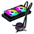 Water Cooler MACH1 Logic, RGB, 240mm, AMD e Intel, Preto - GK240 - Imagem 1