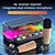 Caixa De Som Sem Fio Am-8258 Portátil Bluetooth Com Volume Subwoo Transparente - Imagem 4