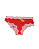 Victorias Secret - calcinha Tease Cheekini/Tanga Vermelha - L - Imagem 1
