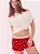 Shorts de pijama sedosos PINK x Love Shack Fancy - Victória's Secret Tam: M - Imagem 1