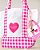 Bolsa Bath and Body Works Pink Gingham com Chaveiro - Imagem 1