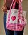 Bolsa Bath and Body Works Pink Gingham com Chaveiro - Imagem 2