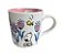 Caneca Cerâmica Americana Snoopy Flores - Imagem 1