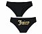 Calcinha Juicy Couture com costura algodão Preta - Tam: GG - Imagem 1