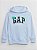 Moletom com Capuz e Logo City da Gap Azul Claro - Tam: M - Imagem 1