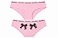Calcinha Algodão com Costura Juicy Couture Rosa com Laço animal Print - Tam:GG - Imagem 1