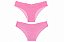 Clacinha Juicy Couture em Microfibra e Renda Floral Rosa - Tam: P - Imagem 1