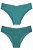 Calcinha Juicy Couture em Microfibra com Renda Floral Verde - Tam: P - Imagem 1