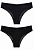 Calcinha Juicy Couture em Microfibra com Renda Floral Preta Tam: P - Imagem 1