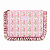 Necessaire LoveShackFancy x Yoobi Floral Rosa com Babados | Porta Maquiagem e Organizador Multiuso - Imagem 1