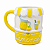Caneca Cerâmica Lemonade 3D – Design Barraca de Limonada | Caneca Decorativa Amarela e Branca - Imagem 1