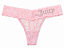 Calcinha Juicy Couture Renda Fio Rosa Claro Strass - Tam:P - Imagem 1