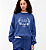 Moletom Feminino GAP Floral Logo Azul – Gola Redonda - Tam: G - Imagem 1