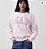 Moletom Feminino GAP Floral Logo – Rosa - Tam:GG - Imagem 1