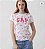 Camiseta Feminina GAP Floral Logo – Off White - Tam:M - Imagem 1