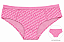Calcinha Feminina Juicy Couture Algodão Rosa Monogramada Cós Elástico – Tam:GG - Imagem 1