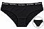 Calcinha Feminina Juicy Couture Sem Costura Preta Cós elástico– Tam:M - Imagem 1