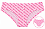 Calcinha Feminina Juicy Couture Sem Costura Rosa Claro Monogramada V– Tam:G - Imagem 1