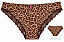 Calcinha Feminina Juicy Couture Animal Print detalhe em renda - Tam:M - Imagem 1