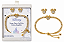Kit Disney Minnie Mouse – Pulseira Ajustável + Brincos Dourados - Imagem 1