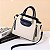 bolsa feminina com detalhes de couro puro,  cores sólidas moda fashion - Imagem 4