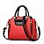 bolsa feminina com detalhes de couro puro,  cores sólidas moda fashion - Imagem 3
