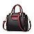 bolsa feminina com detalhes de couro puro,  cores sólidas moda fashion - Imagem 5