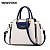 bolsa feminina com detalhes de couro puro,  cores sólidas moda fashion - Imagem 6