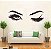 Adesivo Decorativo para Parede Cílios - Imagem 1