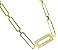 CHOKER ELOS FINOS RETANGULARES - Imagem 1