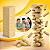Torre Equilíbrio Clássica Junges 54 Peças em Madeira MDF | Jogo Educativo de Estratégia - Imagem 3