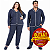 Conjunto Pijama Adulto Basico| UNISSEX | Moletinho Aberto Camisa Manga Longa Com Bolsinho - Imagem 2