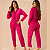 Pijama Americano Rosa Pink Blogueirinha Manga Longa Feminino | Marca: Diones - Imagem 1