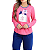 Pijama Feminino Longo Ursinho Cia Do Corpo (4678) Marinho - Imagem 1