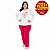 Pijama Plus Size Feminino Rosa Pink Raposa | Manga Longa Feminino - 22135 - Imagem 1