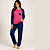 Pijama Feminino Ragla Pink com Marinho - 4677 - Imagem 2