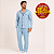 Pijama Azul Creta - Masculino | Estilo e Conforto - Imagem 1