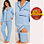 Pijama Azul Creta - Feminino | Estilo e Conforto - Imagem 2
