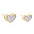Brinco Coração Cravejado Eliza - Imagem 1