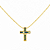 Colar Cruz Colorida Banhado a Ouro - Imagem 4