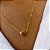 Colar Coração Banhado a Ouro Amore - Imagem 2