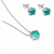 Conjunto Colar & Brinco Ponto de Luz Turmalina - Bianca - Imagem 1