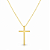 Colar Cruz Lisa - Imagem 1