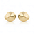 Brinco Max Chloe Banhado a Ouro - Imagem 1
