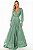 Vestido Longo Atena Verde Seco Claro - Imagem 1
